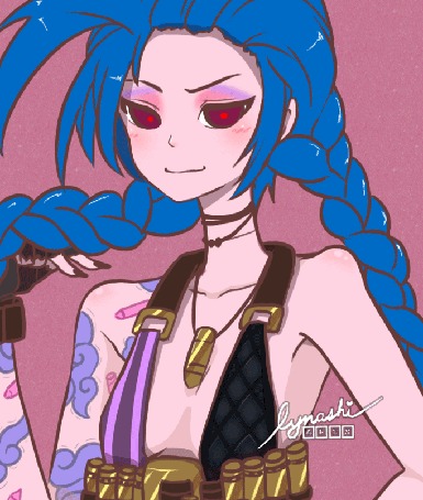 Анимация Jinx / Джинкс из игры League of Legends / Лиги Легенд (Im Happiee), by LYNASHEET