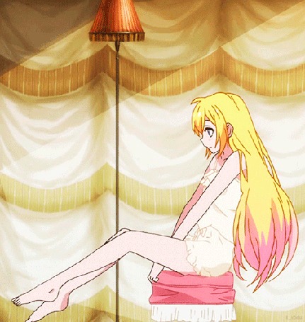 Анимация Chitoge Kirisaki / Читогэ Кирисаки из аниме Nisekoi / Притворная любовь