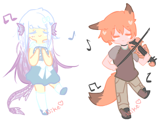 Анимация Чибики на белом фоне, by CuteNikeChan, гифка Чибики на белом фоне, by CuteNikeChan