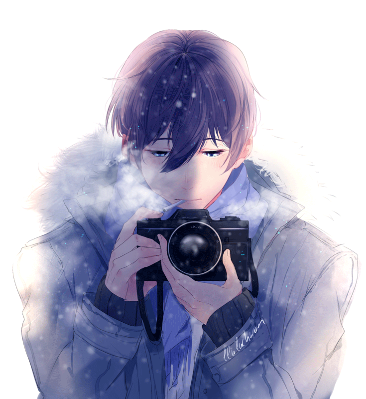 Анимация Мальчик с фотоаппаатом в руках, by lluluchwan, гифка Мальчик с фотоаппаатом в руках, by lluluchwan