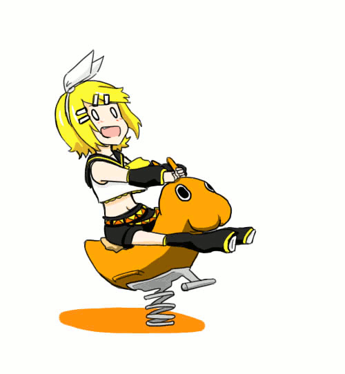 Анимация Vocaloid Kagamine Rin / Вокалоид Кагамине Рин, гифка Vocaloid Kagamine Rin / Вокалоид Кагамине Рин