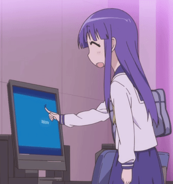Анимация Yukari Hinata / Юкари Хината из аниме Yuyushiki / Формула жизни, гифка Yukari Hinata / Юкари Хината из аниме Yuyushiki / Формула жизни