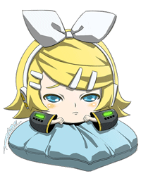 Анимация Vocaloid Kagamine Rin / Вокалоид Кагамине Рин, гифка Vocaloid Kagamine Rin / Вокалоид Кагамине Рин