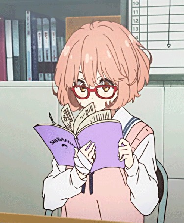 Анимация Mirai Kuriyama / Мирай Курияма из аниме Kyoukai no Kanata / По ту сторону границы