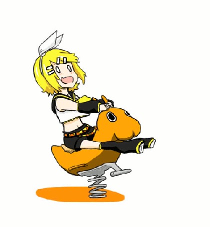 Анимация Vocaloid Kagamine Rin / Вокалоид Кагамине Рин