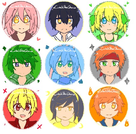 Анимация Чибики на белом фоне, by CuteNikeChan