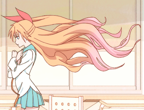 Анимация Chitoge Kirisaki / Читогэ Кирисаки из аниме Nisekoi / Притворная любовь, гифка Chitoge Kirisaki / Читогэ Кирисаки из аниме Nisekoi / Притворная любовь