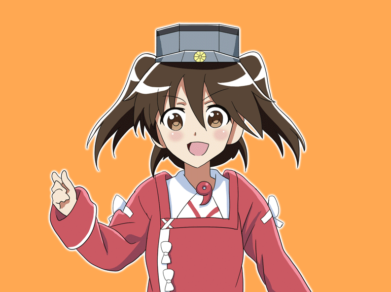 Анимация Ryuujou / Рюджо из аниме Kantai Collection: KanColle / Флотская коллекция, гифка Ryuujou / Рюджо из аниме Kantai Collection: KanColle / Флотская коллекция