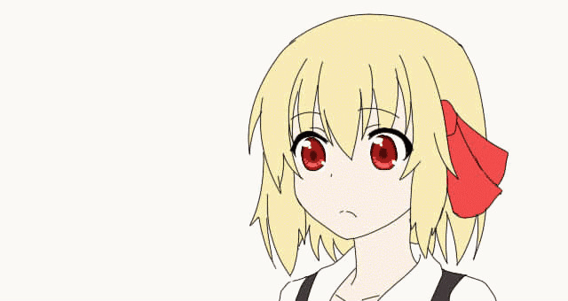 Анимация Rumia / Румия из игры Touhou Project / Тохо, гифка Rumia / Румия из игры Touhou Project / Тохо