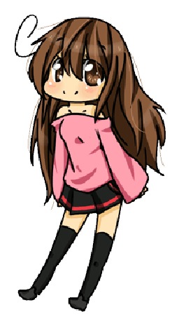 Анимация Чибик на белом фоне, by CuteNikeChan