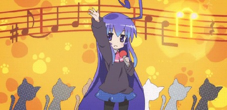 Анимация Tsumiki Miniwa / Цумики Минива из аниме Acchi Kocchi / С места на место