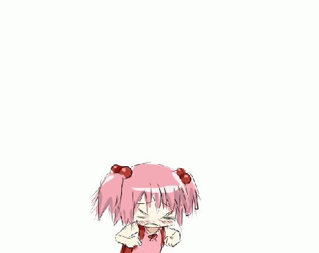 Анимация Madoka Kaname / Мадока Канамэ и Sayaka Miki / Мики Саяка из аниме Mahou Shoujo Madoka Magica / Девочка-волшебница Мадока Волшебство