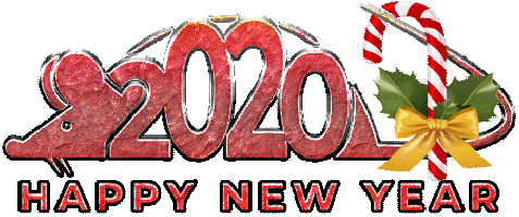 Анимация Символ 2020 года-мышка, (Happy New Year / счастливого нового года), гифка Символ 2020 года-мышка, (Happy New Year / счастливого нового года)