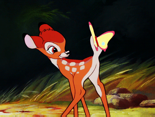 Анимация Олененок Бэмби / Bambi из одноименного мультфильма, гифка Олененок Бэмби / Bambi из одноименного мультфильма