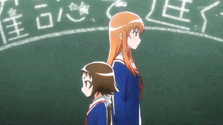 Анимация Mashiro Mitsumine / Маширо Мицуминэ и Benio Yonomori / Бэнио Йономори из аниме Mikakunin de Shinkoukei / Помолвлена с незнакомцем