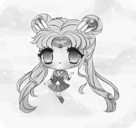 Анимация Usagi Tsukino / Усаги Цукино / Sailor Moon / Сейлор Мун Princess Serenity / Принцесса Серенити из аниме Sailor Moon Crystal / Прекрасная воительница Сейлор Мун: Кристалл, by mochatchi