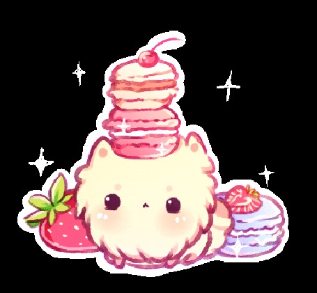 Анимация Щеночек возле еды, by mochatchi