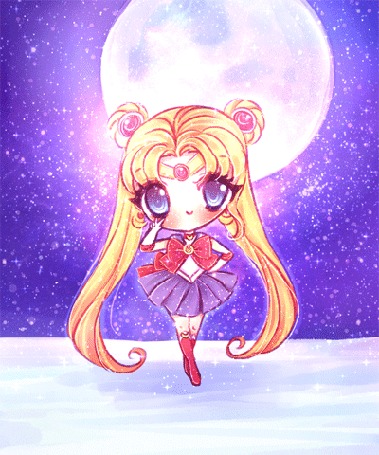 Анимация Usagi Tsukino / Усаги Цукино / Sailor Moon / Сейлор Мун Princess Serenity / Принцесса Серенити из аниме Sailor Moon Crystal / Прекрасная воительница Сейлор Мун: Кристалл, by mochatchi