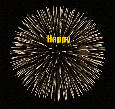 Анимация Салют на черном фоне Happy New Year / счастливого нового года 2020, гифка Салют на черном фоне Happy New Year / счастливого нового года 2020