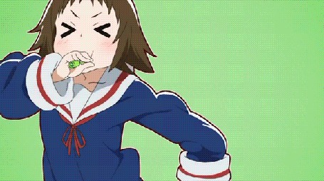 Анимация Mashiro Mitsumine / Маширо Мицуминэ из аниме Mikakunin de Shinkoukei / Помолвлена с незнакомцем