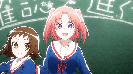 Анимация Kobeni Yonomori / Кобэни Йономори, Benio Yonomori / Бэнио Йономори и Mashiro Mitsumine / Маширо Мицуминэ из аниме Mikakunin de Shinkoukei / Помолвлена с незнакомцем