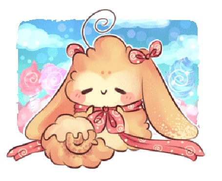 Анимация Животное на фоне неба и деревьев, by mochatchi