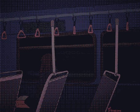 Анимация Девочка едет в вагоне и за окном меняется вид, аниматор - Diana - dianimations