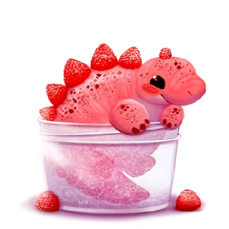 Анимация Мармеладный динозаврик, by Cryptid-Creations