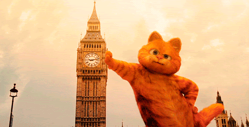 Анимация Кот Garfield / Гарфилд из одноименного мультфильма, гифка Кот Garfield / Гарфилд из одноименного мультфильма