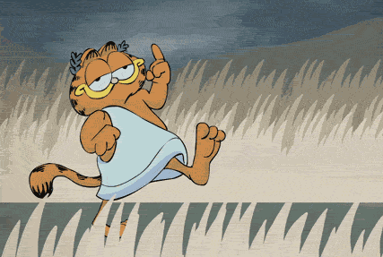 Анимация Кот Garfield / Гарфилд из одноименного мультфильма, гифка Кот Garfield / Гарфилд из одноименного мультфильма