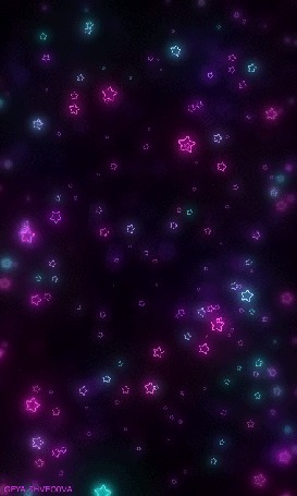 Анимация Переливающиеся звезды, by geyashvecova