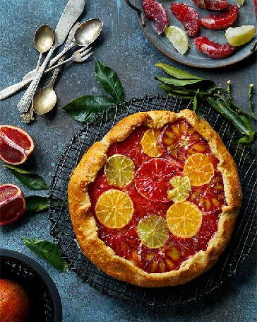 Анимация Пирог с лимоном и апельсинами, by daria khoroshavina