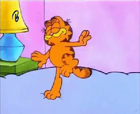 Анимация Кот Garfield / Гарфилд из одноименного мультфильма