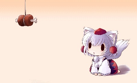 Анимация Momiji Inubashiri / Момиджи Инубашири из игры Touhou Project / Проект Восток