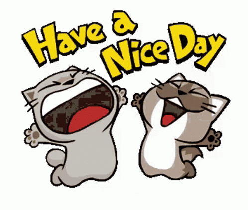 Анимация Кошки танцуют, (Have a nice day), гифка Кошки танцуют, (Have a nice day)