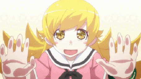 Анимация Oshino Shinobu / Осино Синобу из аниме Kizumonogatari / Истории ран