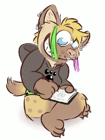 Анимация Чудик на белом фоне, by Toxicoow