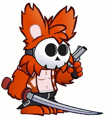 Анимация Чудик на белом фоне, by Toxicoow