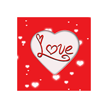 Анимация Сердечко с надписью Love / любовь на красном фоне, by KmyGraphic, гифка Сердечко с надписью Love / любовь на красном фоне, by KmyGraphic