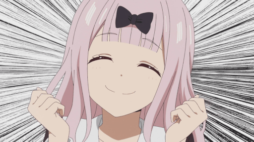 Анимация Kaguya-Sama из аниме Kaguya-Sama wa Kokurasetai, гифка Kaguya-Sama из аниме Kaguya-Sama wa Kokurasetai
