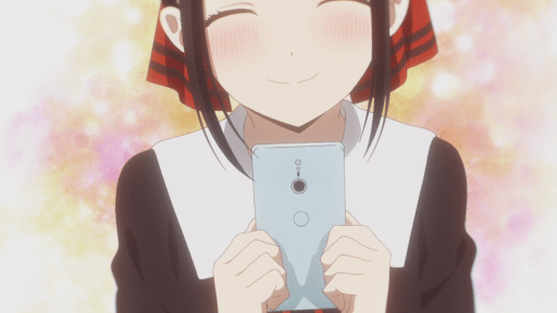 Анимация Kaguya-Sama из аниме Kaguya-Sama wa Kokurasetai, гифка Kaguya-Sama из аниме Kaguya-Sama wa Kokurasetai