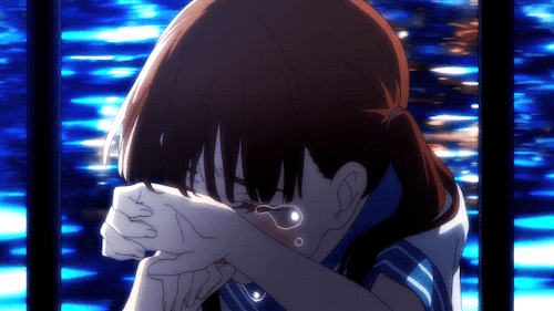 Анимация Плачущая девочка из аниме Дымная трава / Kemurikusa, гифка Плачущая девочка из аниме Дымная трава / Kemurikusa