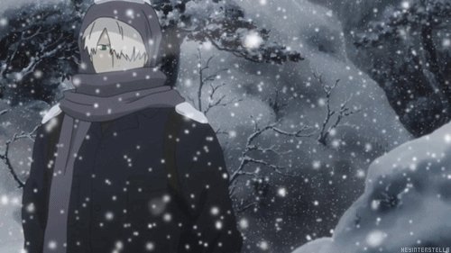 Анимация Гинко / Ginko из аниме Мастер муси / Mushishi, гифка Гинко / Ginko из аниме Мастер муси / Mushishi
