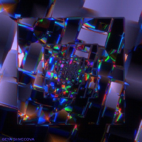 Анимация Абстрактная голограмма, by Geya Shvecova