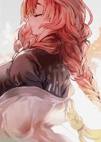 Анимация Mitsuri Kanroji / Мицури Канродзи из аниме Kimetsu no Yaiba / Клинок, рассекающий демонов