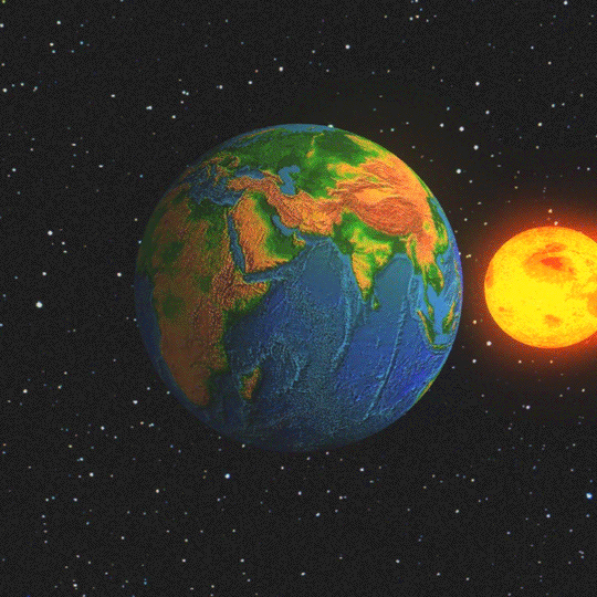 Анимация Солнце вращается вокруг земли, by dualvoidanima, гифка Солнце вращается вокруг земли, by dualvoidanima