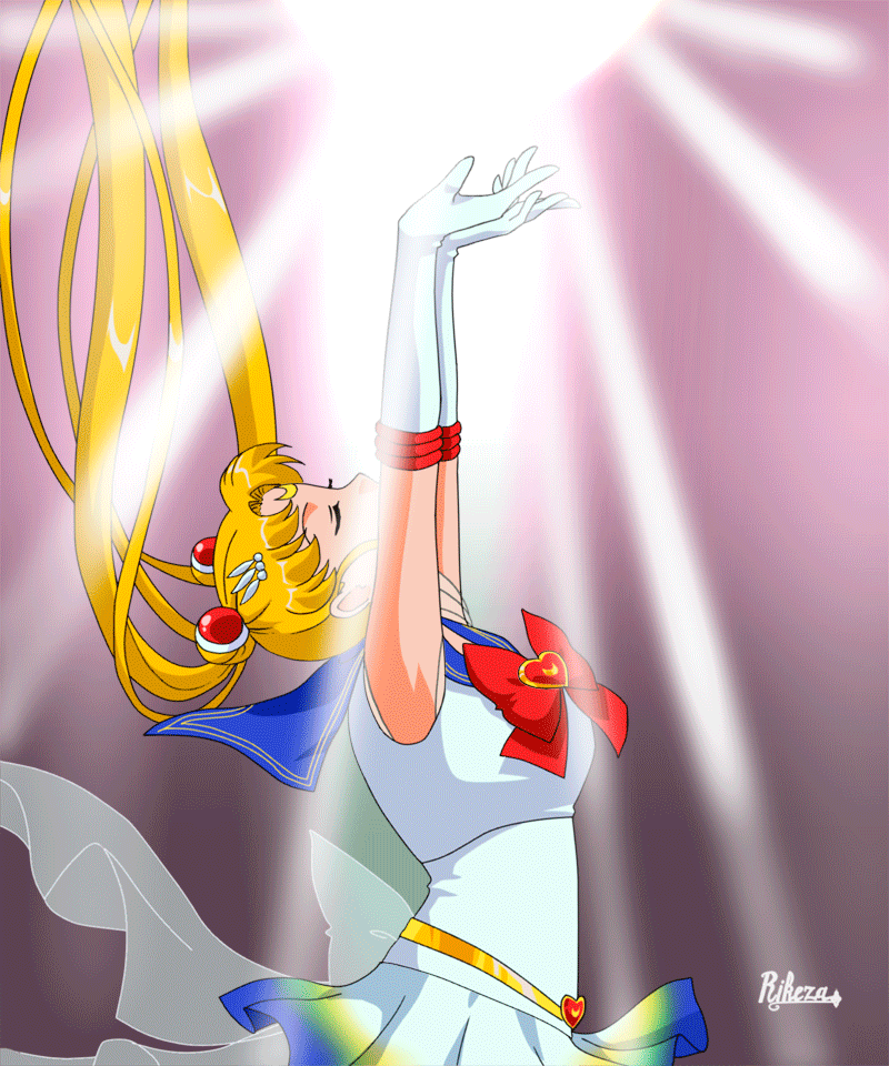 Анимация Sailor Moon / Сейлор Мун из аниме Bishojo senshi Sera Mun / Красавица-воин Сейлор Мун, by rikeza, гифка Sailor Moon / Сейлор Мун из аниме Bishojo senshi Sera Mun / Красавица-воин Сейлор Мун, by rikeza