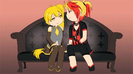 Анимация Вокалоид Кагамине Лен / Vocaloid Kagamine Len и Vocaloid Neru Akita / Вокалоид Нэру Акита, by rikeza