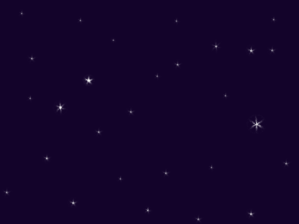 Гиф анимация Мерцающие звезды на фиолетовом фоне