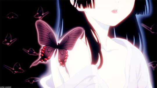 Анимация Энма Ай / Enma Ai из аниме Jigoku Shoujo / Адская девочка / Hell Girl, гифка Энма Ай / Enma Ai из аниме Jigoku Shoujo / Адская девочка / Hell Girl